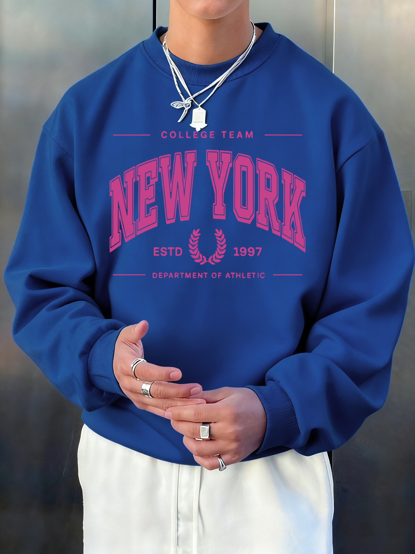 Street Fashion Elements - New York Estd 1997 Printed Male