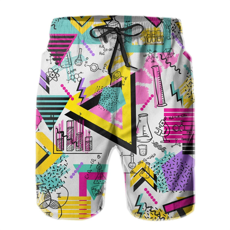 Street Fashion For Boy - Fashion 80s 90s Graphic Beach Shorts