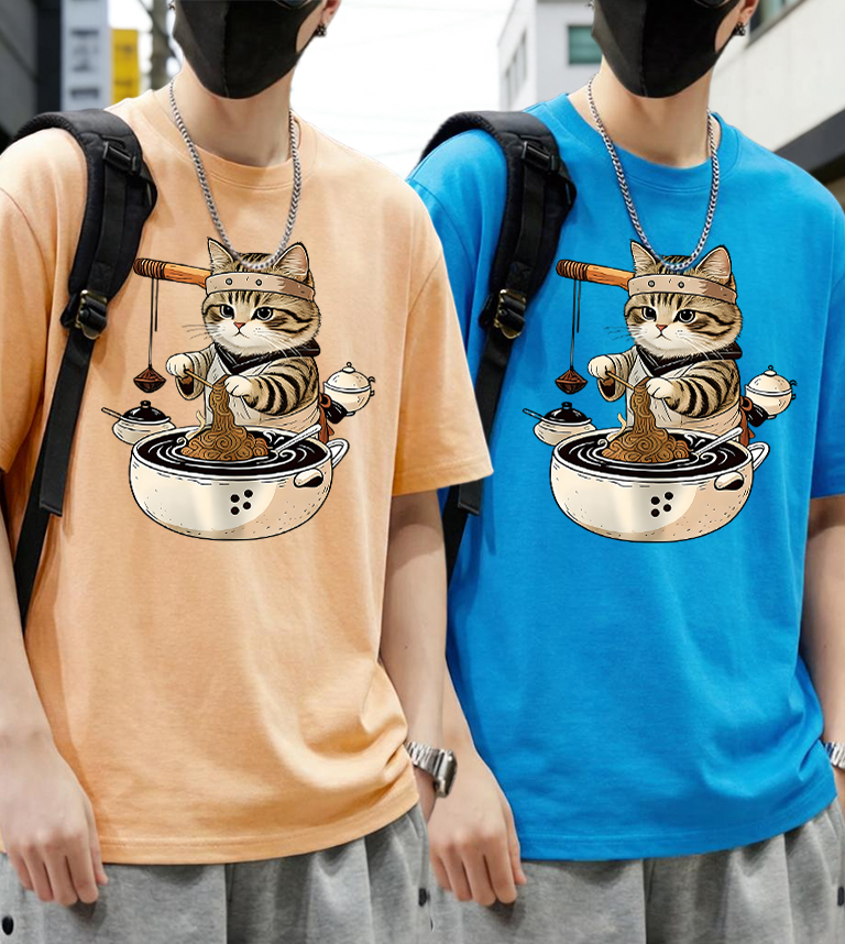 Street Fashion Clothing - Master Cat Is Making Lamian Noodles