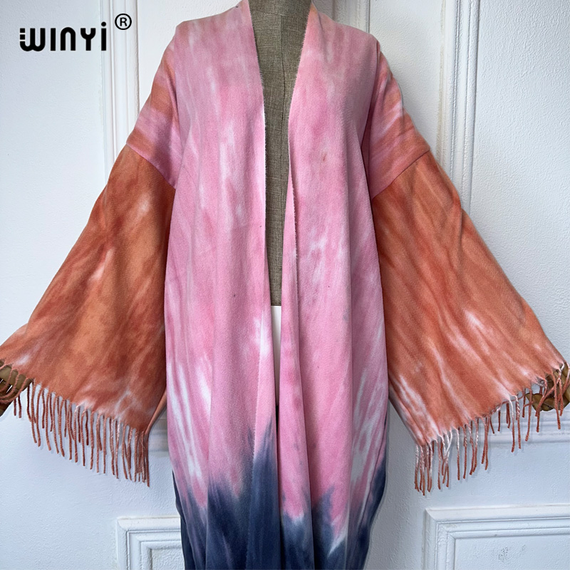 WINYI Tie-dyed winter tassel c - Street Fashion Dubai recensie en prijs