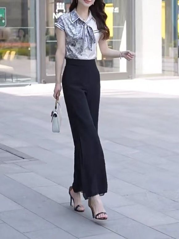 High Slit Solid Black Loose Yo - Fashion Street Yoga recensie en prijs
