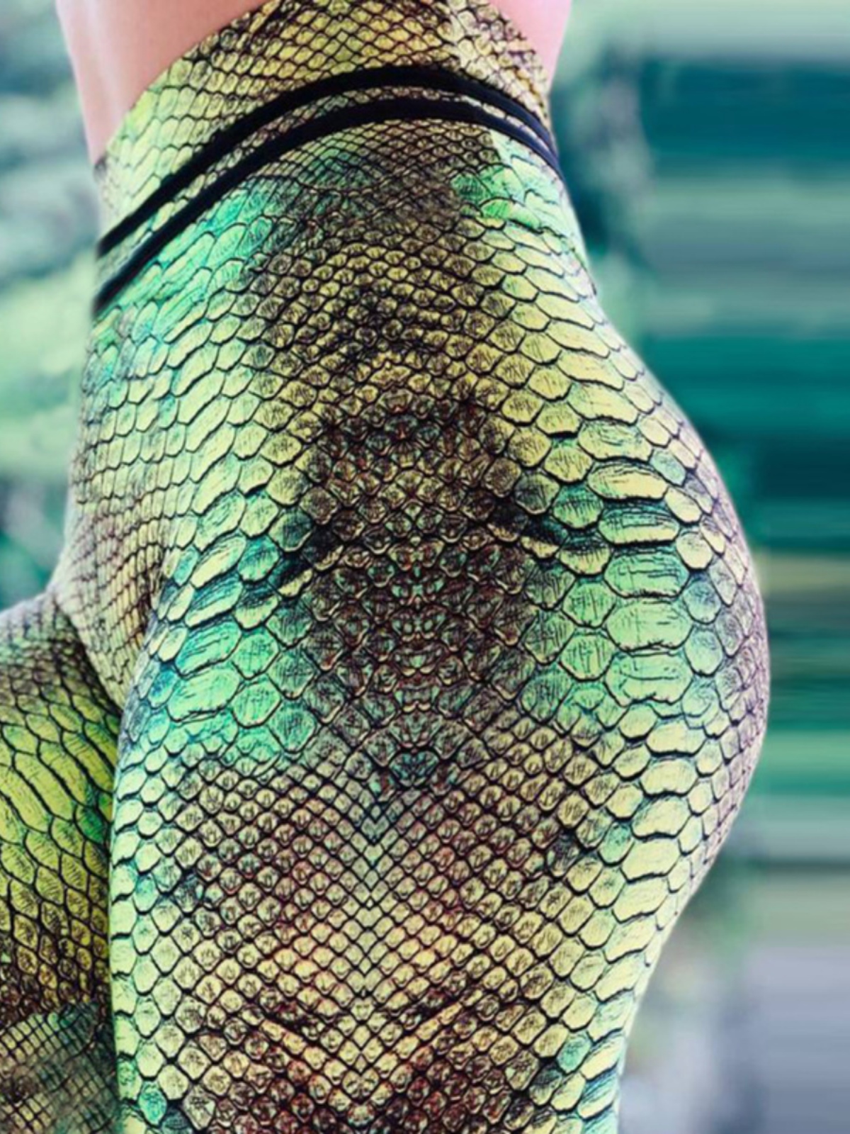 High Waist Snake Print Sports  - Fashion Street Yoga recensie en prijs
