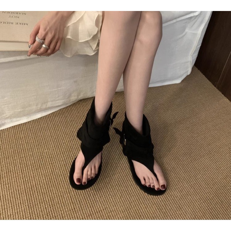 2025Spring Clip Toe Flats Sand - Street Fashion Clothing recensie en prijs