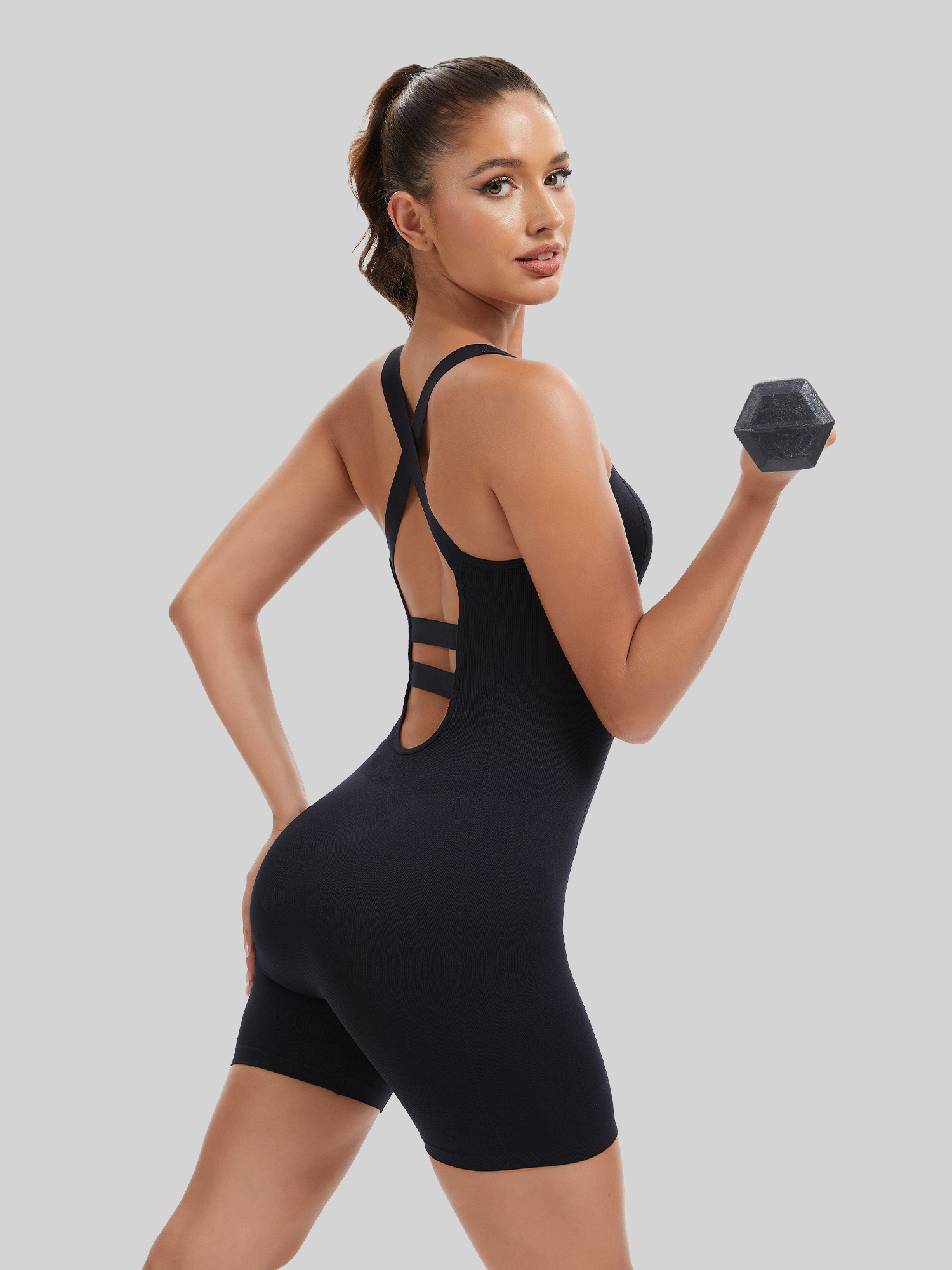 Knit Booty Lifting Bodysuit, Q - Fashion Street Yoga recensie en prijs