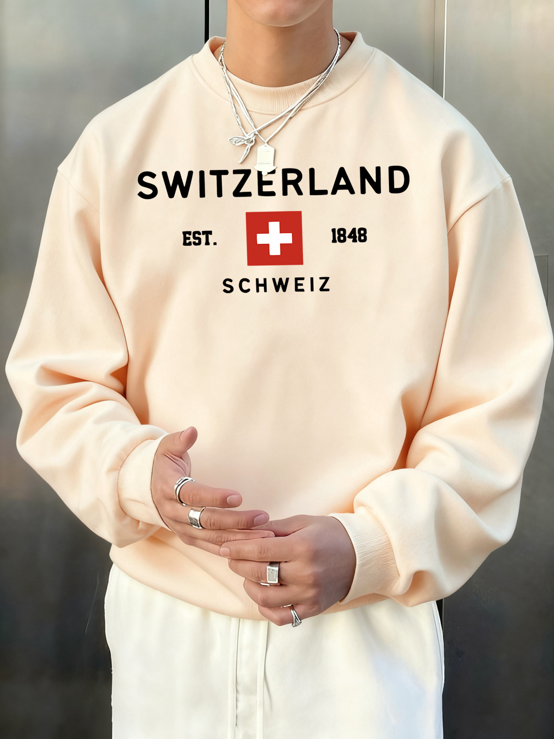 Switzerland Est 1848 Printing  - Street Fashion Elements recensie en prijs
