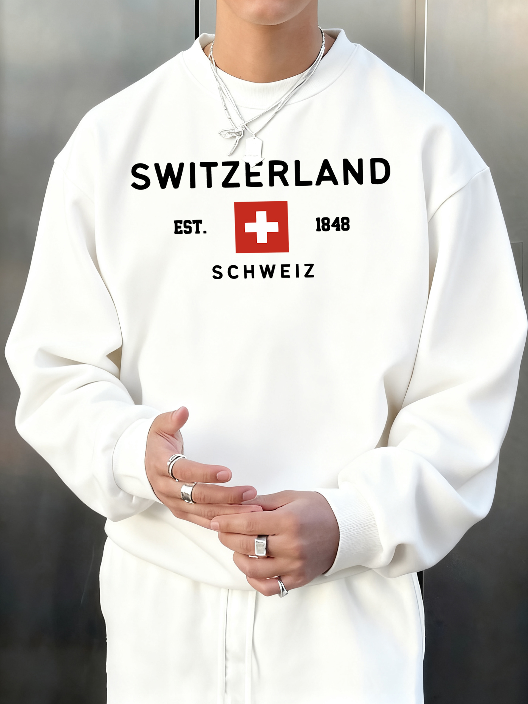 Switzerland Est 1848 Printing  - Street Fashion Elements recensie en prijs