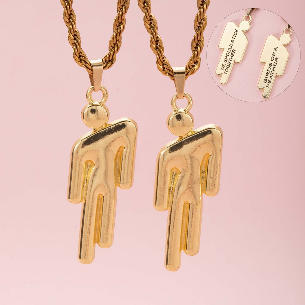 2Pcs Hip Hop Stainless Steel S - Fashion Street Singapore recensie en prijs