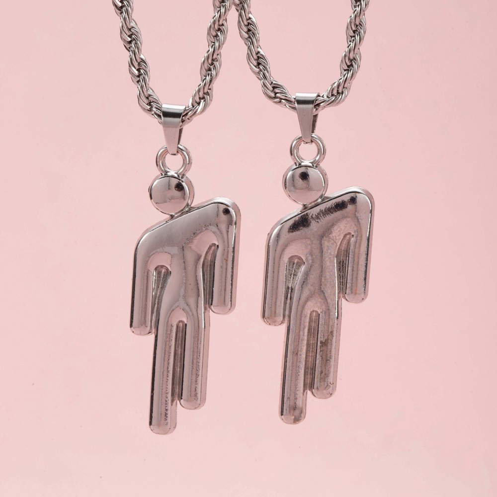 2Pcs Hip Hop Stainless Steel S - Fashion Street Singapore recensie en prijs
