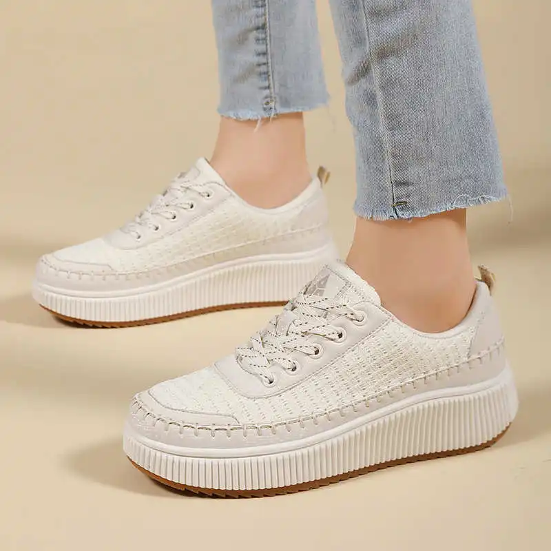 Brown Shoes Woman Flats Autumn - Guangzhou Street Fashion recensie en prijs