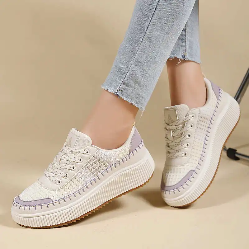 Brown Shoes Woman Flats Autumn - Guangzhou Street Fashion recensie en prijs