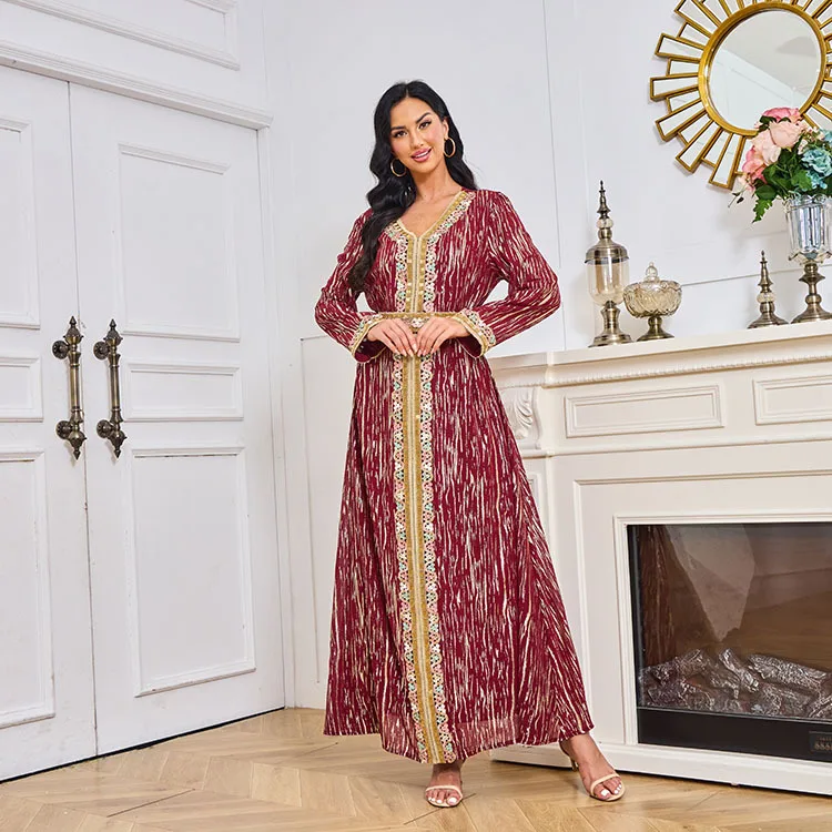 Muslim Women's Hot Gold Bead T - Street Fashion Dubai recensie en prijs