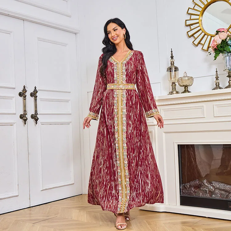 Muslim Women's Hot Gold Bead T - Street Fashion Dubai recensie en prijs