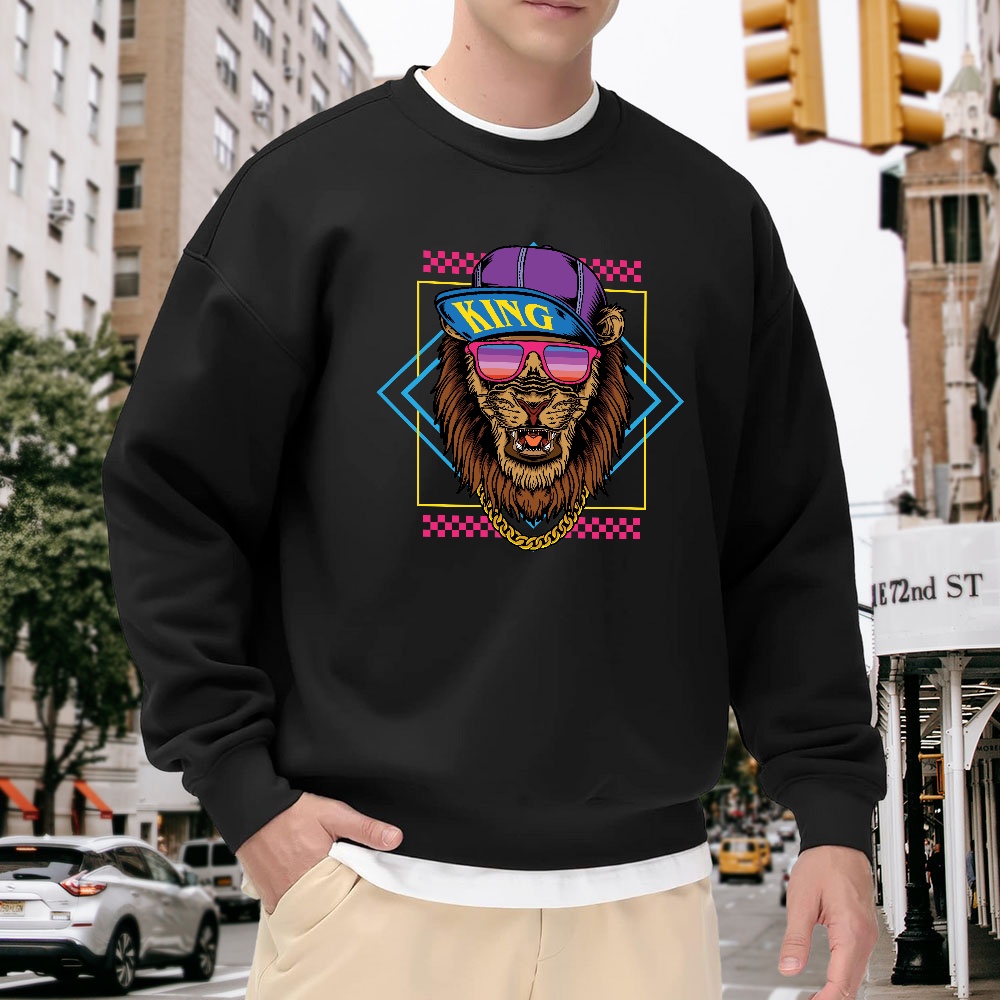 Men's Black Crew Neck Pullover - Street Fashion Elements recensie en prijs