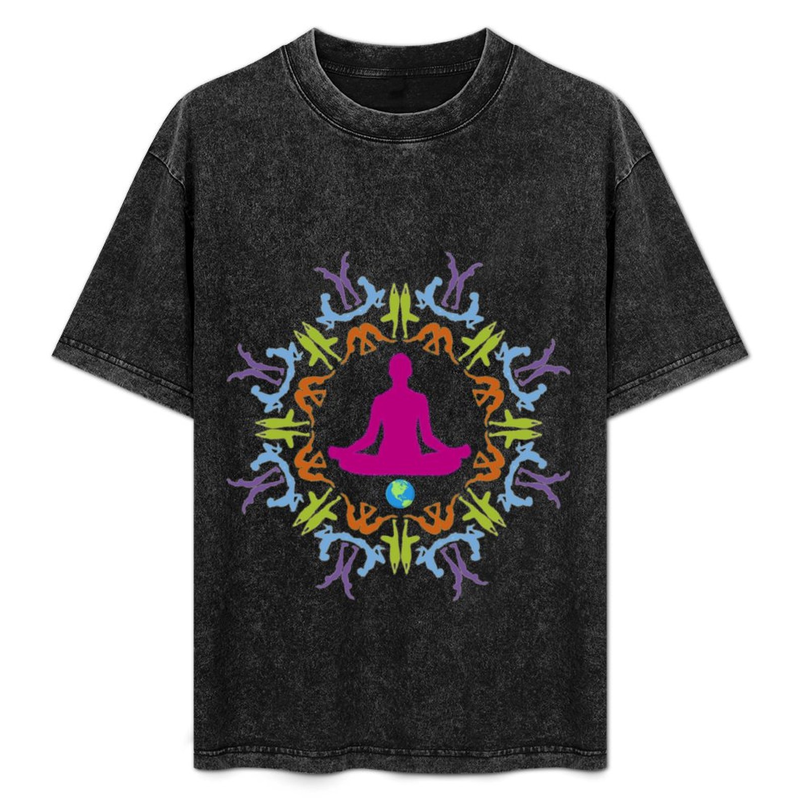 YOGA ASANA MANDALA T-Shirt Str - Fashion Street Yoga recensie en prijs