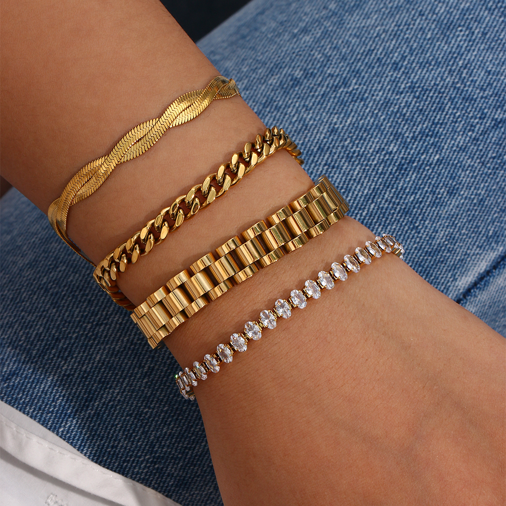 Miniamlist Men Bracelet Gold J - Fashion Street Singapore recensie en prijs