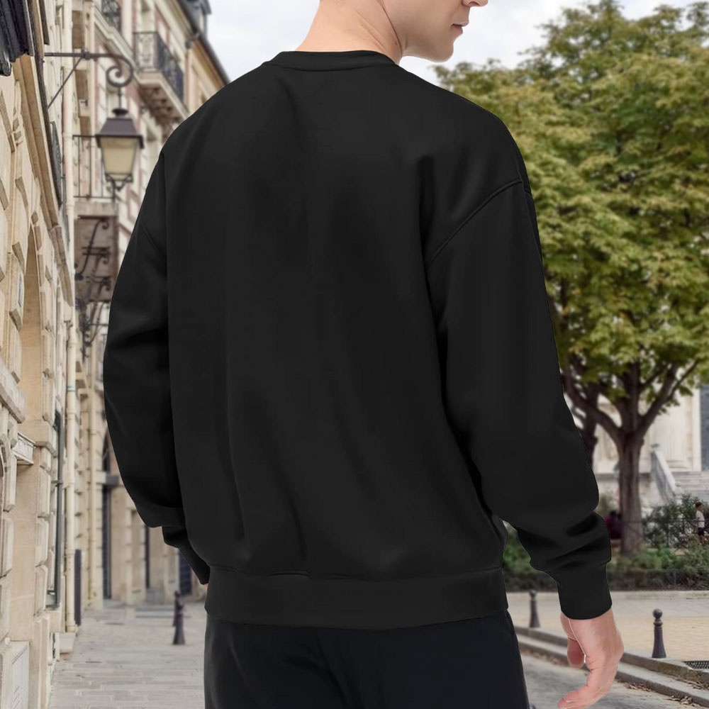 Men's Black Loose-Fitting Crew - Quirky Street Fashion recensie en prijs