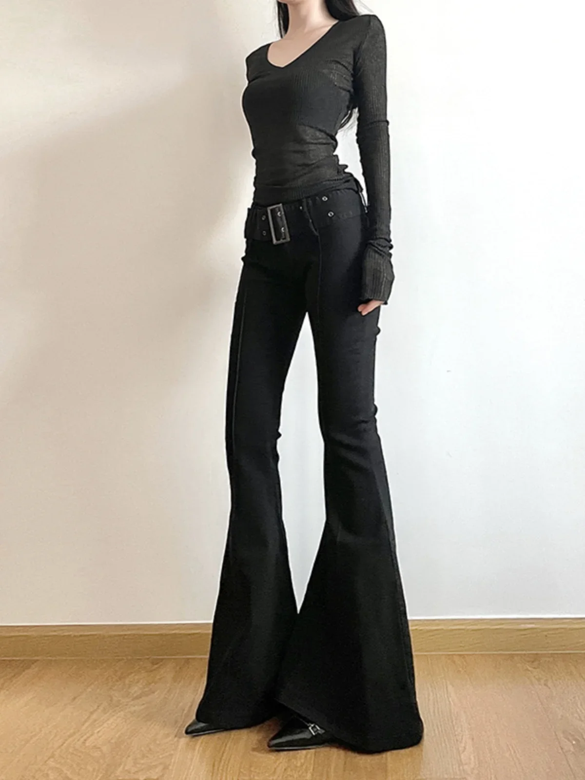 Women's Black Flared Pants Ret - Fashion Street Yoga recensie en prijs
