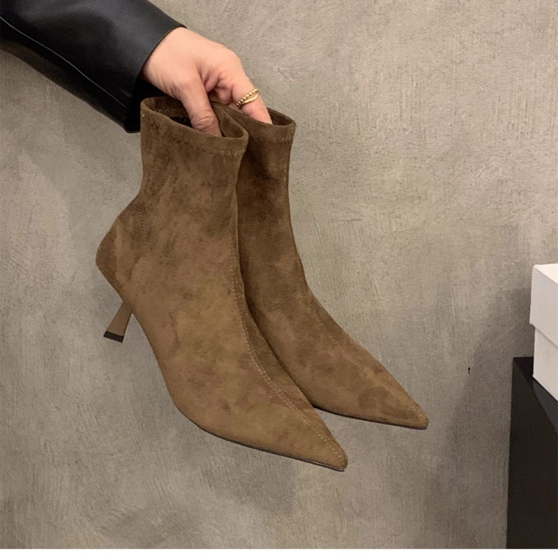 Women's Suede Stretch Ankle Bo - Street Fashion Dress recensie en prijs
