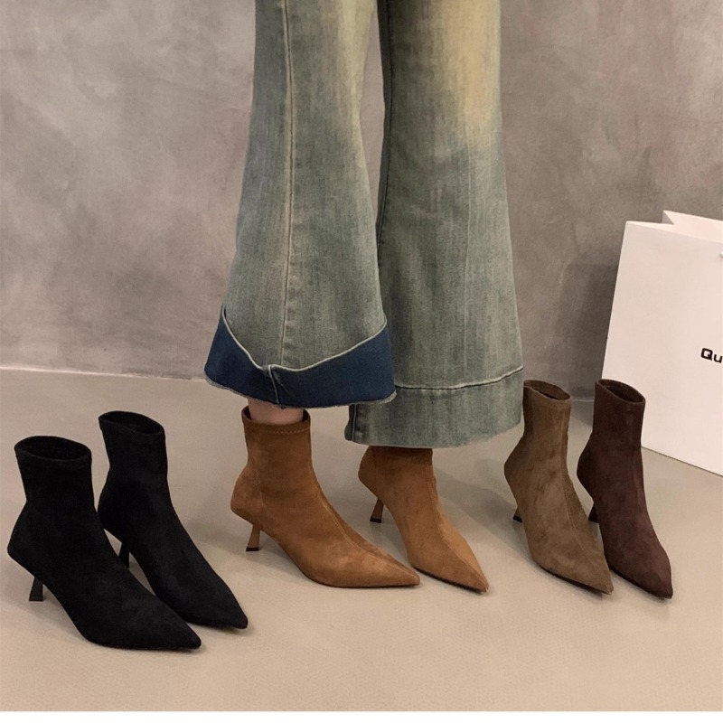 Women's Suede Stretch Ankle Bo - Street Fashion Dress recensie en prijs