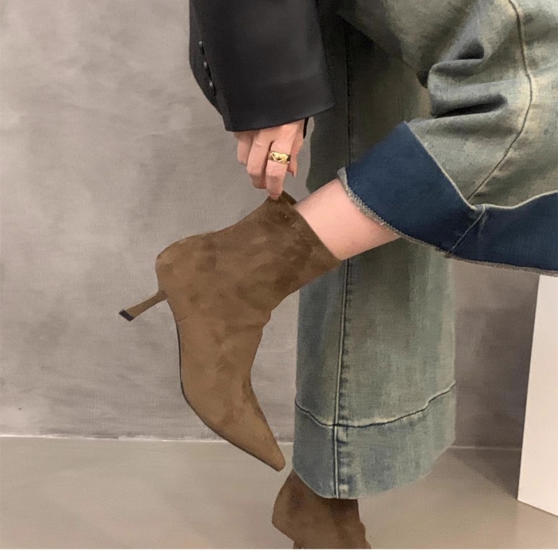 Women's Suede Stretch Ankle Bo - Street Fashion Dress recensie en prijs