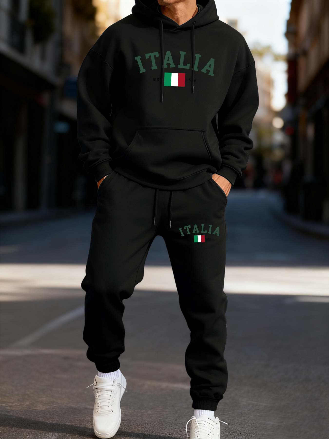 Italia Italian Flag Print Man  - Street Fashion Elements recensie en prijs