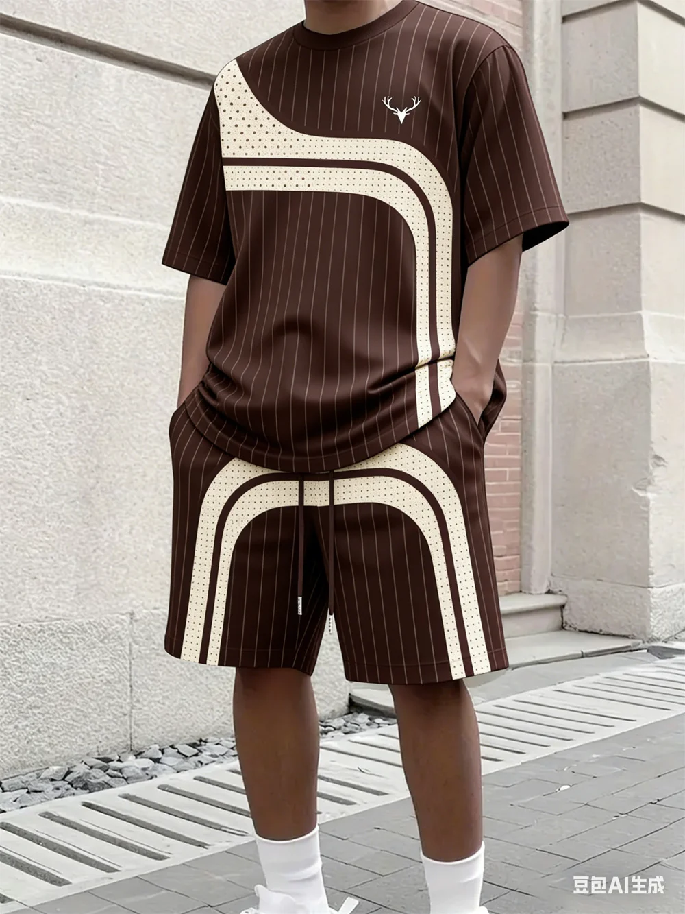 Fashion Summer Men's Stripe Pr - Street Fashion Clothing recensie en prijs