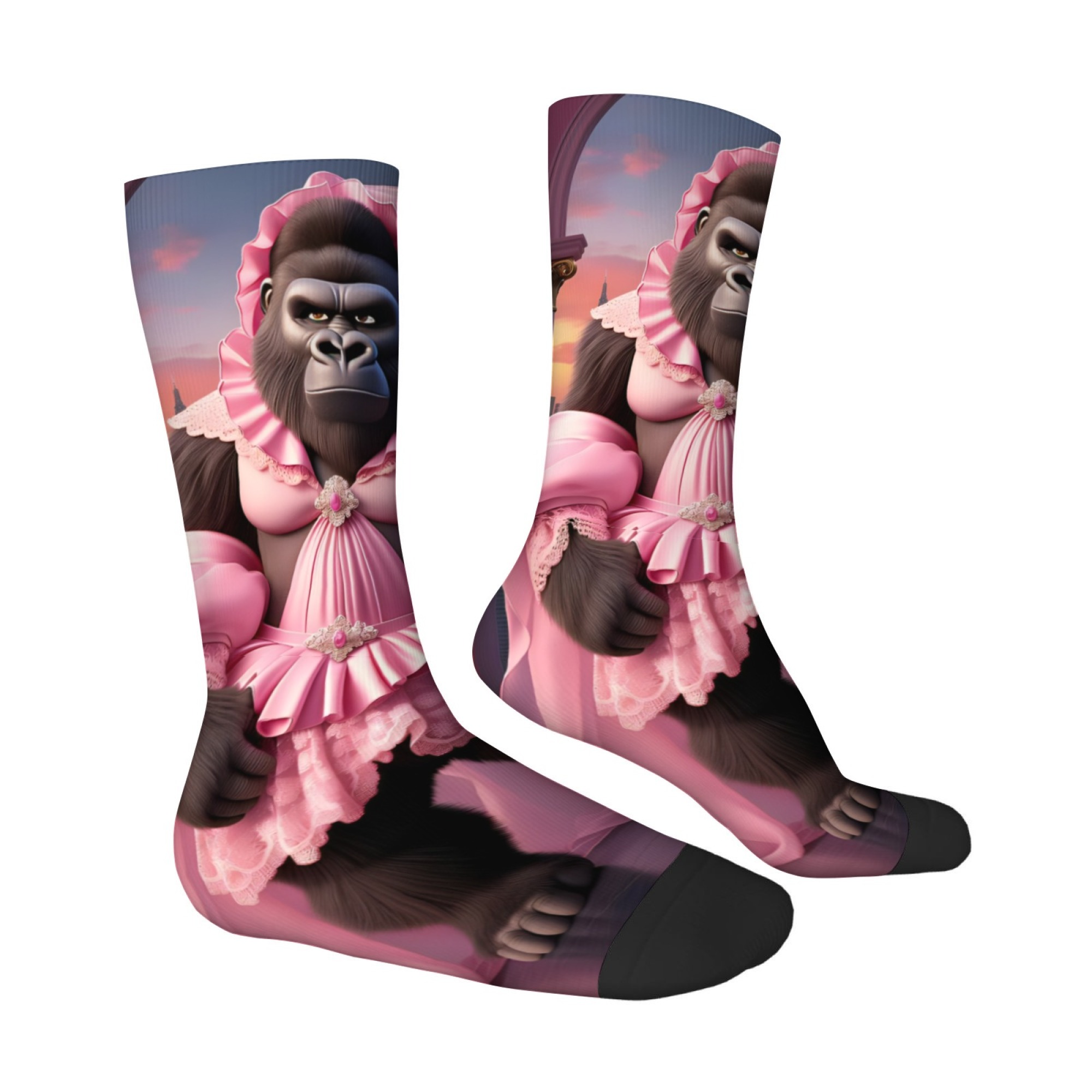 Pink Skirt with Gorilla-themed - Quirky Street Fashion recensie en prijs